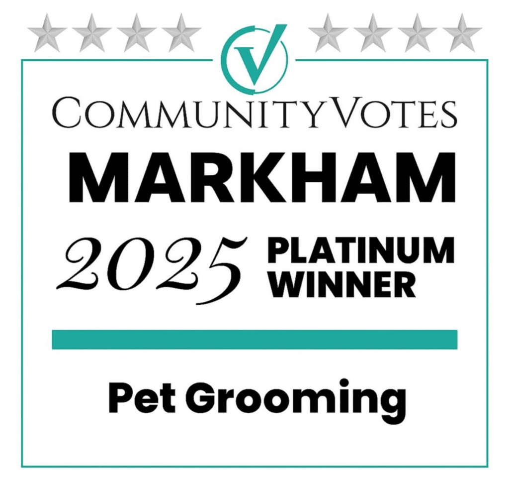 Community Votes Markham 2025 Platinum Winner - Pet Grooming